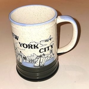 TALL NYC SKYLINE STONEWARE COFFEE MUG